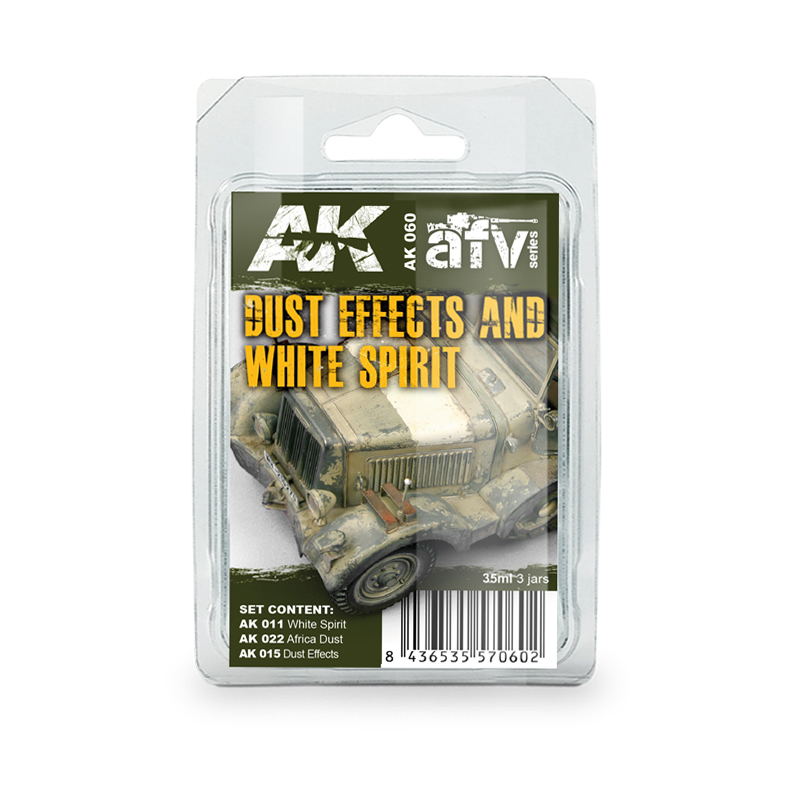 Set de efectos de polvo y White Spirit