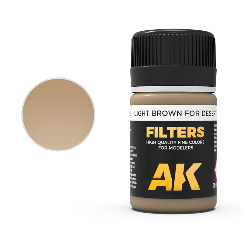 Filtro Marrón claro para amarillo desierto (filtro Afrika Korps)