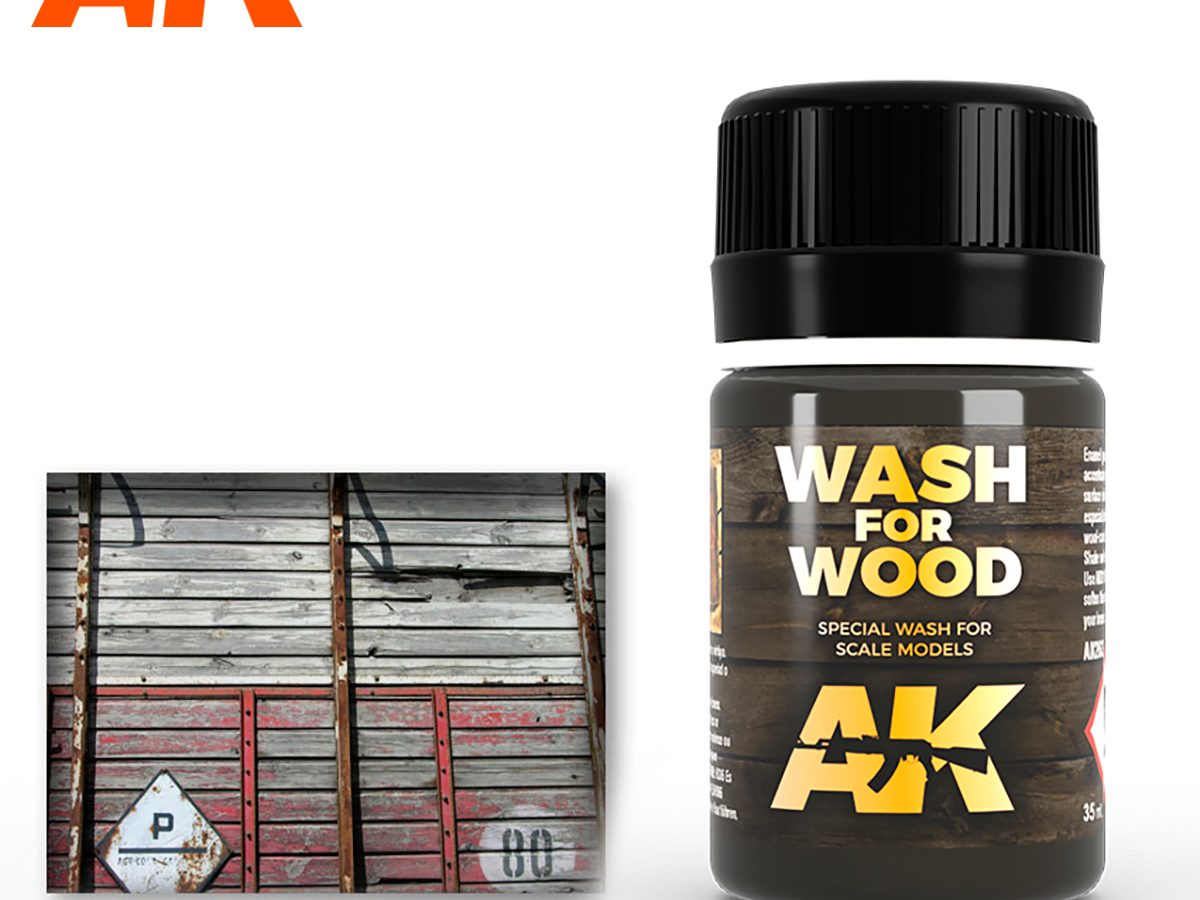 AK00301 AK Interactive Dark Wash for Wood Deck 
