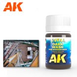 AK301 dark wash for wood deck