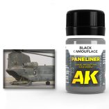 AK2075 PANELINER FOR BLACK CAMOUFLAGE