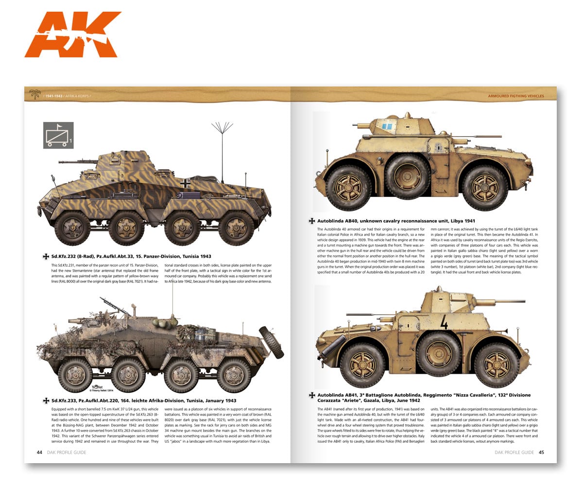 AK Interactive Book D.A.K Colors Profile Guide AKBOOK271 