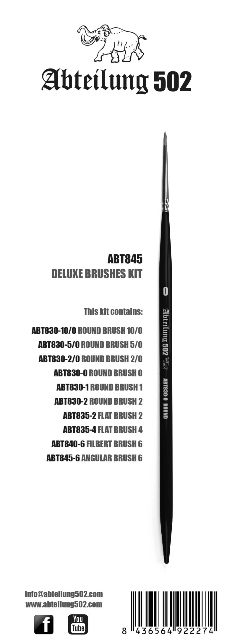 ABT845 deluxe brushes kit abteilung502