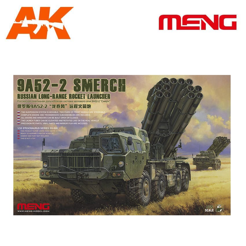 Meng SS009 1/35 9a52-2 Smerch Russian Long-range Rocket Launcher Model Kits for sale online 