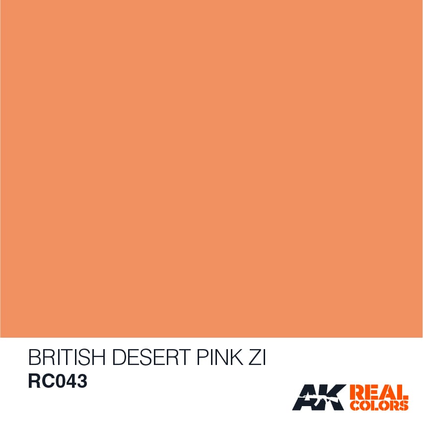 AK Interactive #AKI-RC043 Real Colors:British Desert Pink Z1 Acrylic Lacquer 