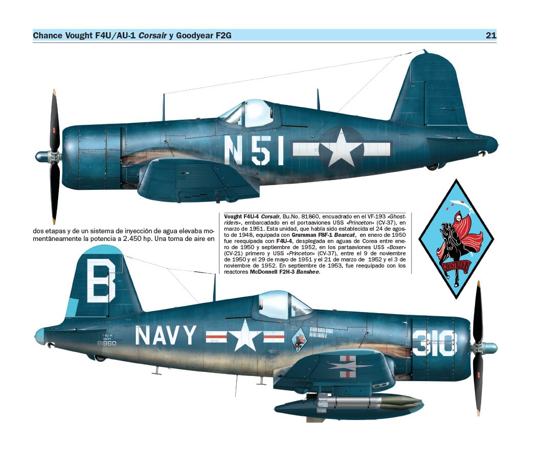 Chance Vought F4U/AU-1 Corsair y Goodyear F2G (16/1) | AK Interactive ...