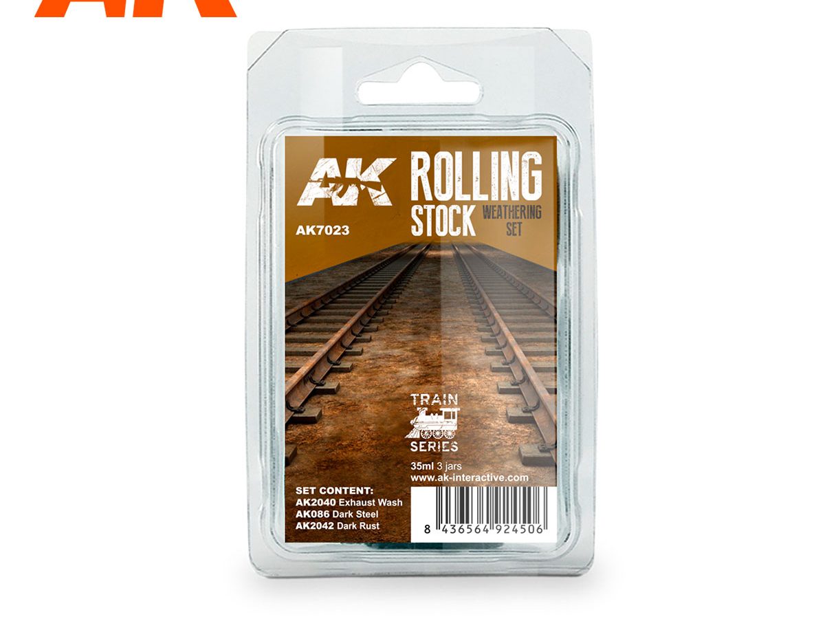 AK Interactive 7000 Trains: Locomotive & Rollingstock Weathering Ename —  White Rose Hobbies