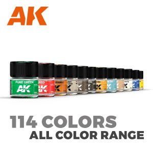 AK Interactive RCS015 IDF AFV COLORS Acrylic Lacquer Set Real Colors 