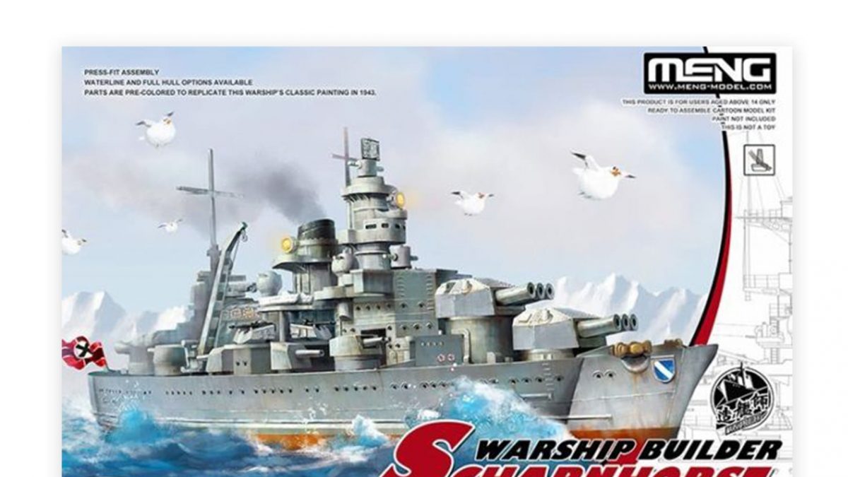 Meng WB002 Scharnhorst Q Edition Egg Warship Builder Ship Model Kit for sale online 