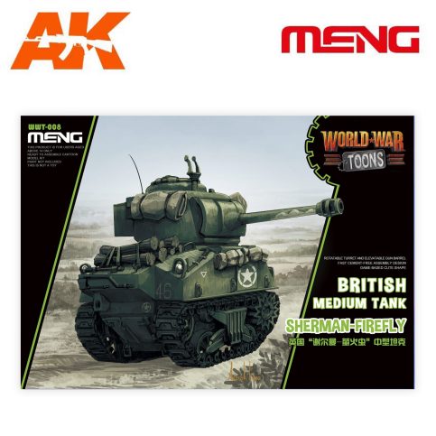 MM WWT-008 world war toons british medium tank sherman firefly ak-interactive meng
