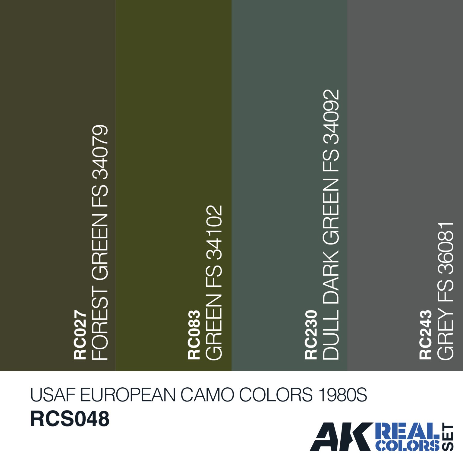 Buy USAF European Camo Colors 1980s online for11,00€ | AK-Interactive