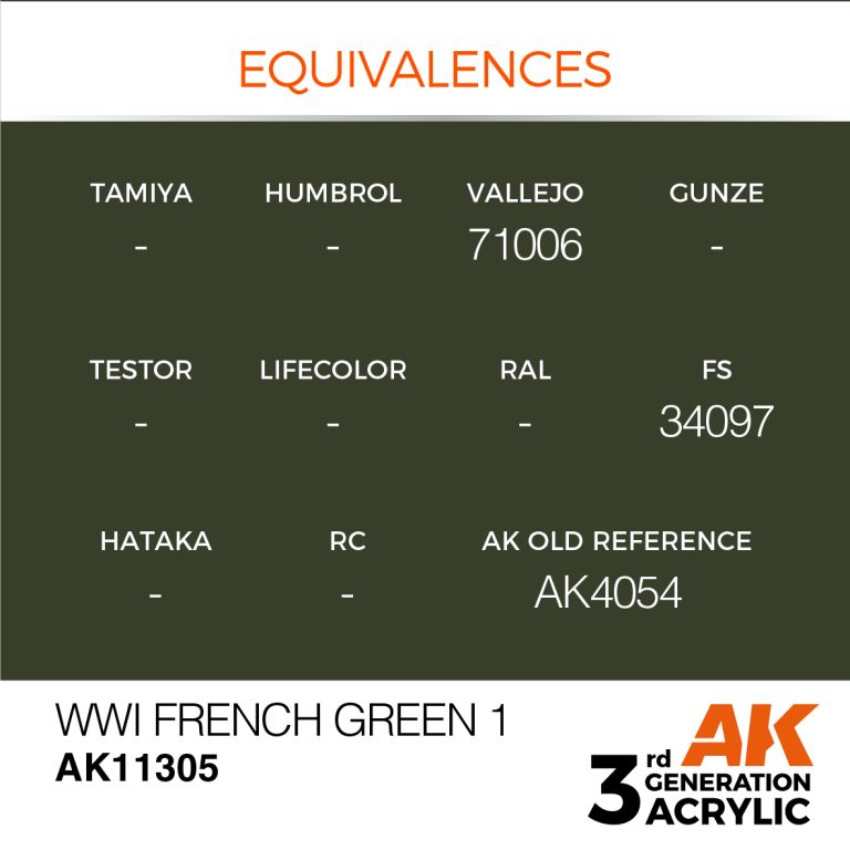 AK11305 WWI FRENCH GREEN 1
