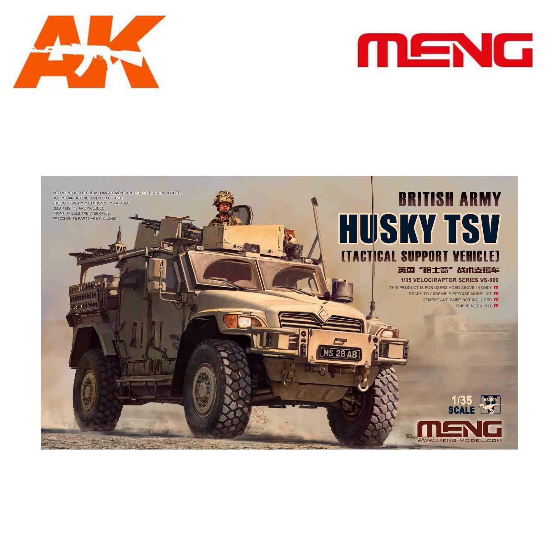 Meng Model VS-009 1/35 British Army Husky TSV Tactical Support Vehicle 