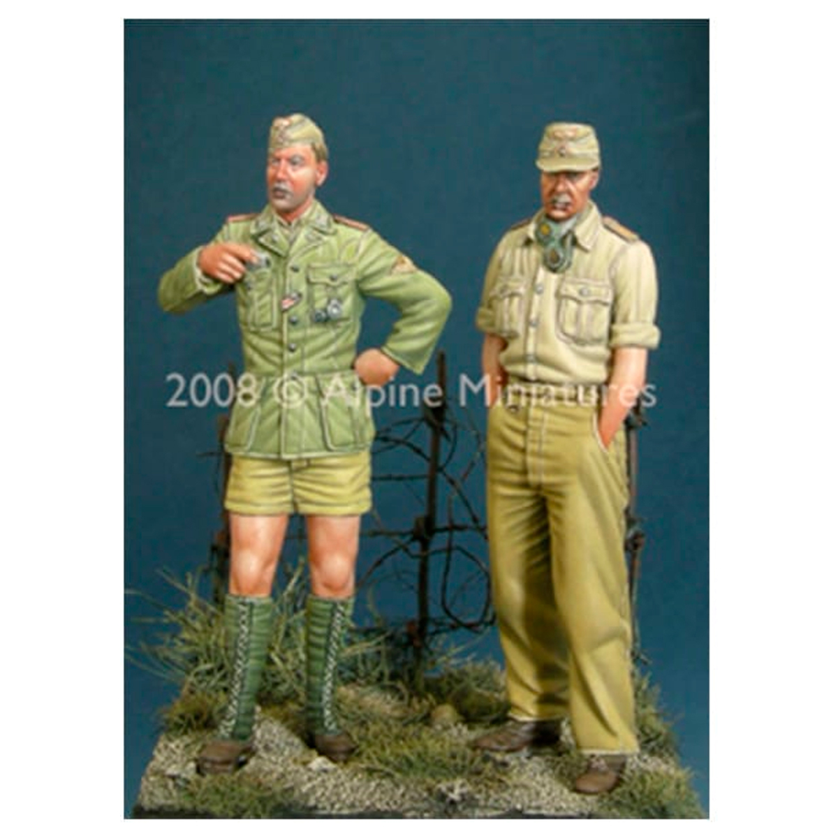 Alpine Miniatures – German DAK Panzer Crew Set (2 figs) 1/35