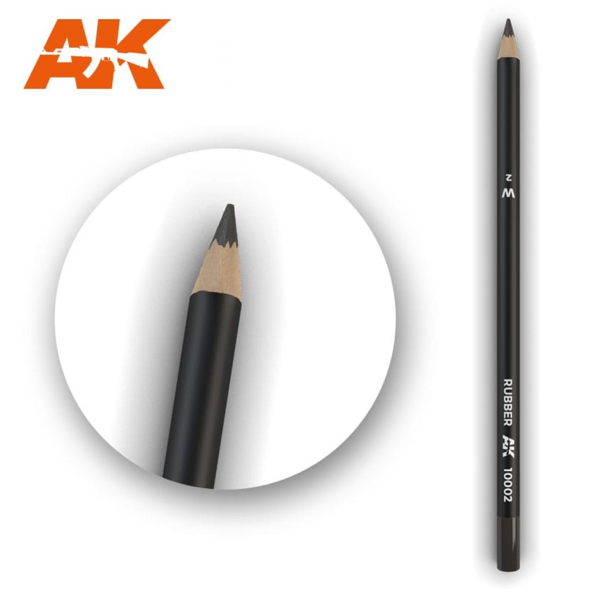 Black and White AK-Interactive Weathering Semi Grease Water Pencils Set 