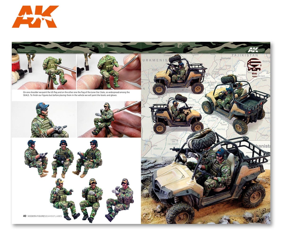 AK Interactive AK247 Learning Series 8 Modern Figures Camouflages for sale online