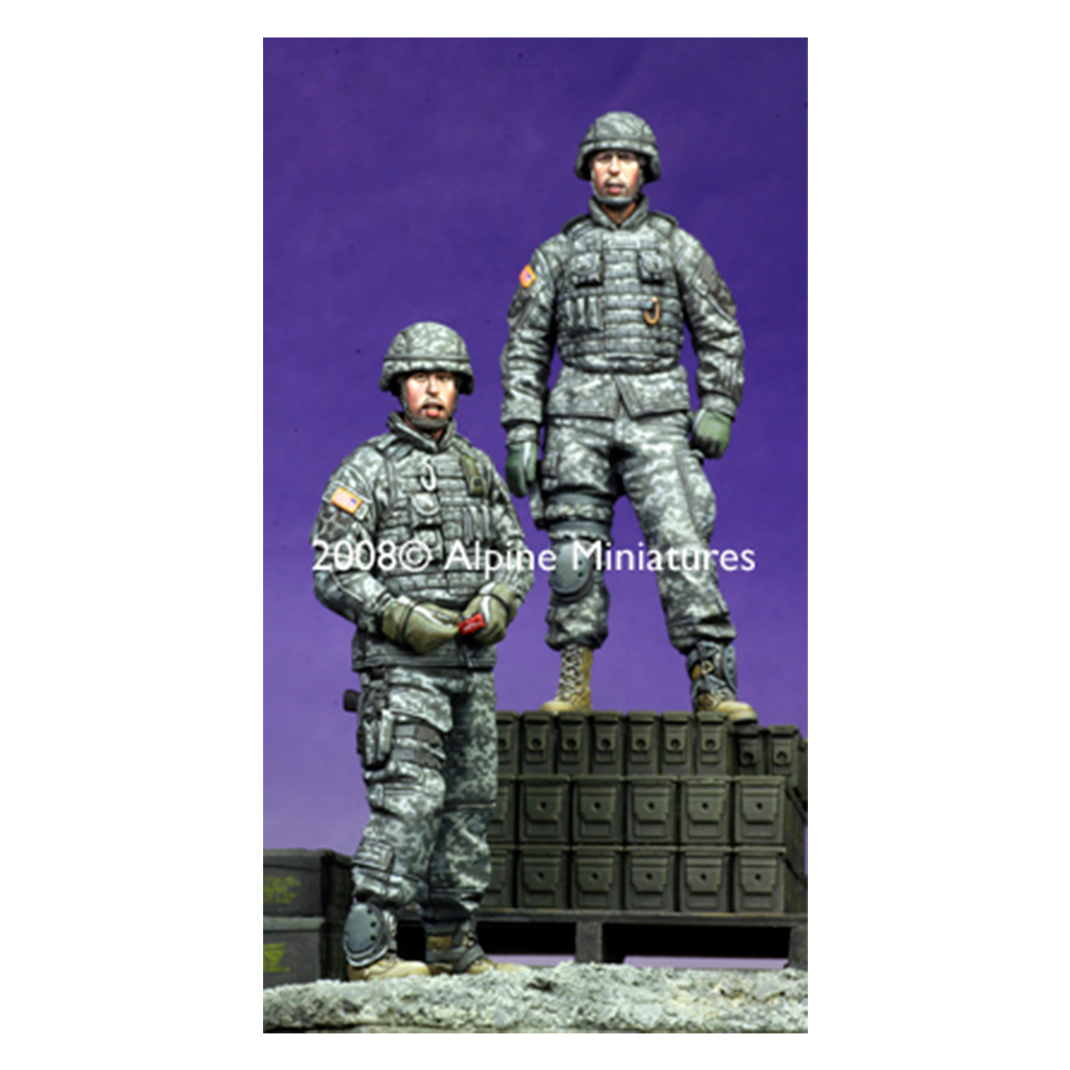 Alpine Miniatures – Modern US AFV Crew Set (2 figs) 1/35