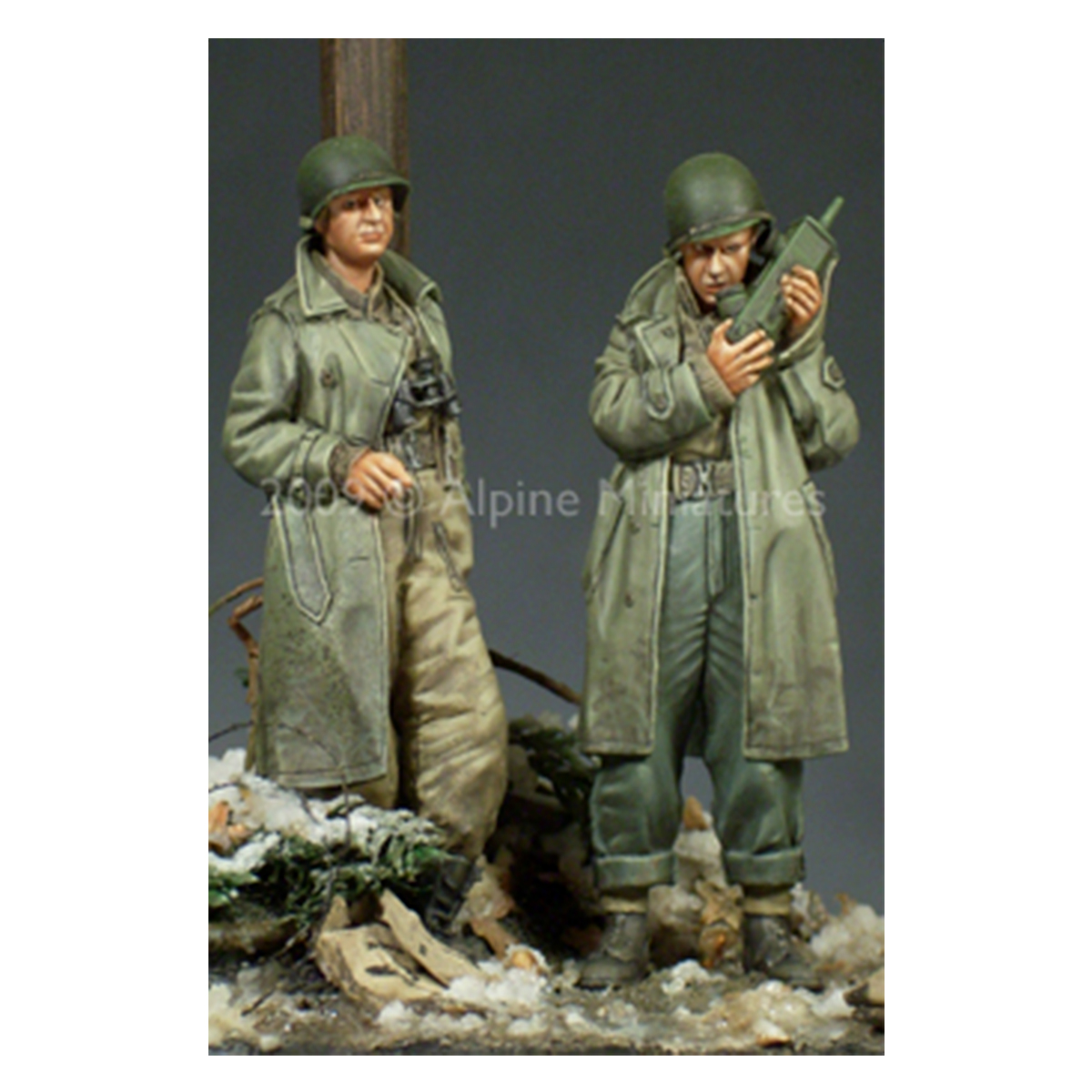 Alpine Miniatures – WW2 US Army Officer Set (2 figs) 1/35