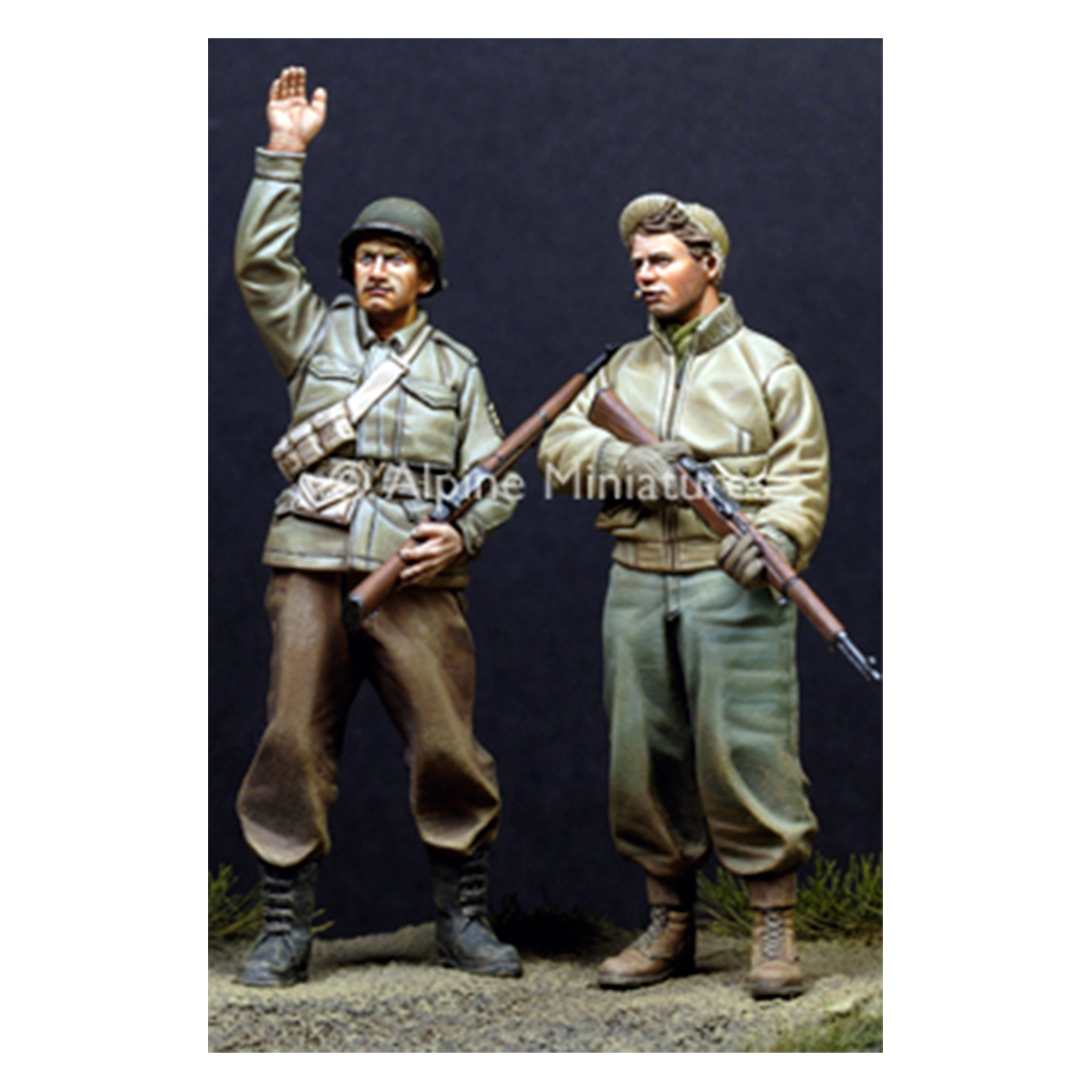 Alpine Miniatures – WW2 US infantry Set (2 figs) 1/35