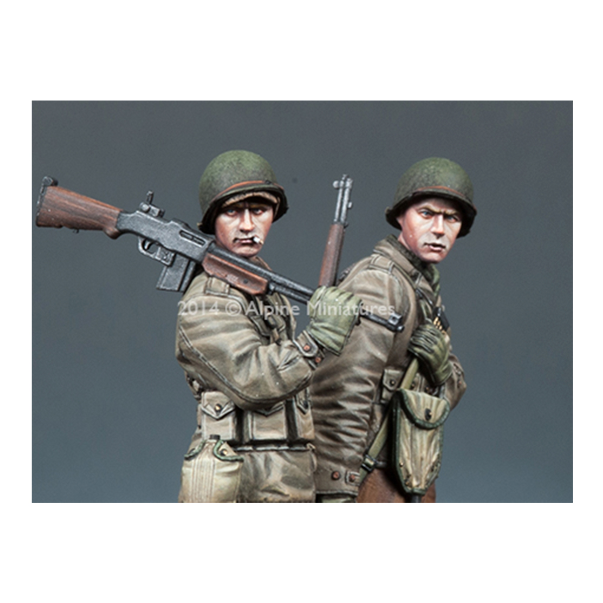 Alpine Miniatures – WW2 US infantry Set (2 figs)  1/35