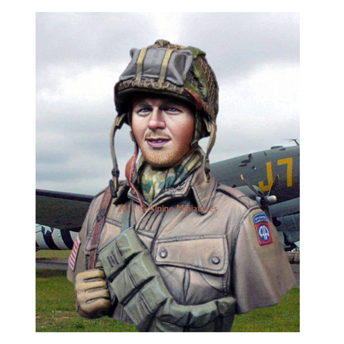 Alpine Miniatures – 82nd Airborne “All American” (1/16) Bust