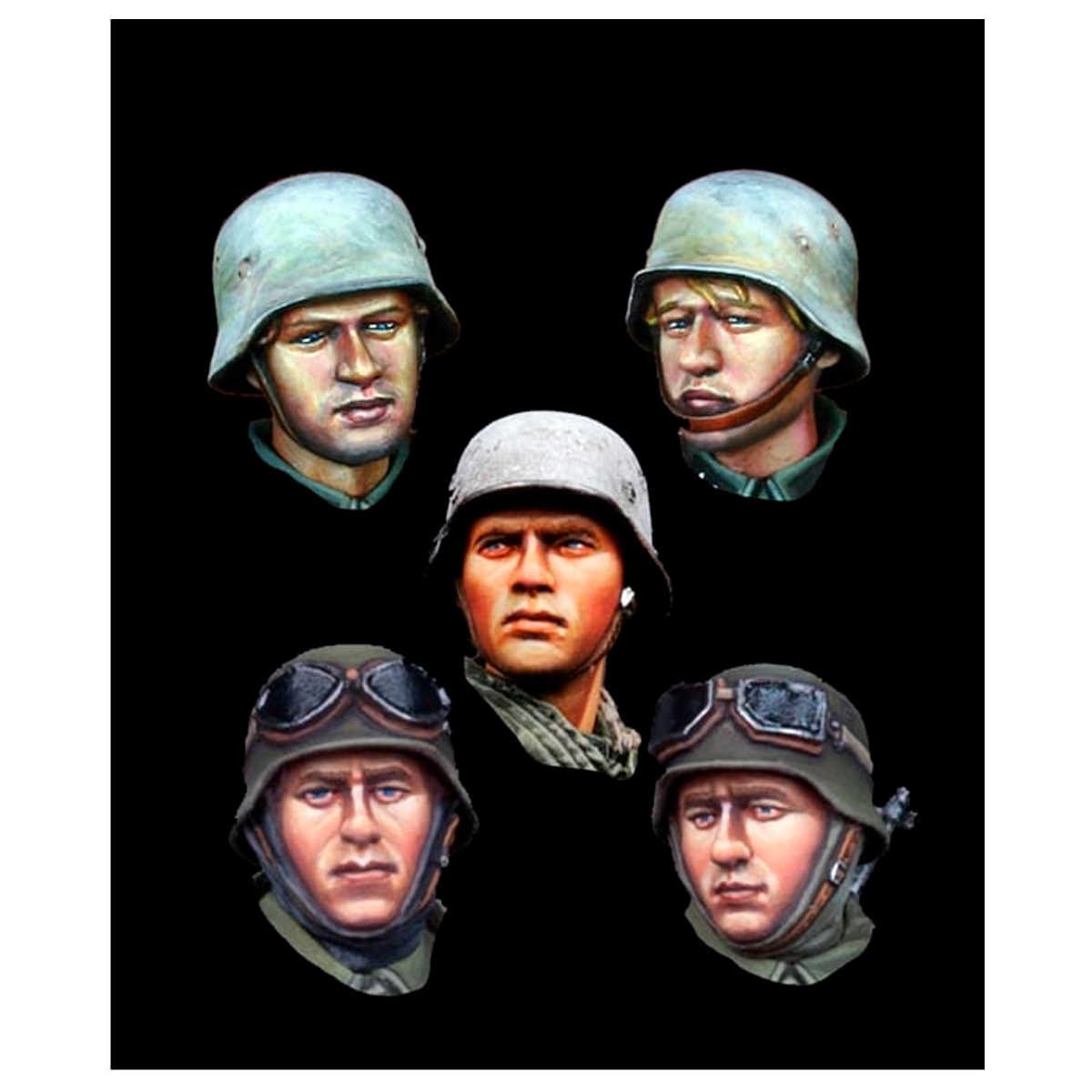 Alpine Miniatures – German Infantry Head Set (1/35)