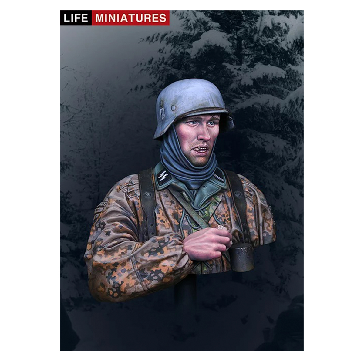 Life Miniatures – Waffen-SS Infantryman, Ardennes 1944 – 1/10 bust