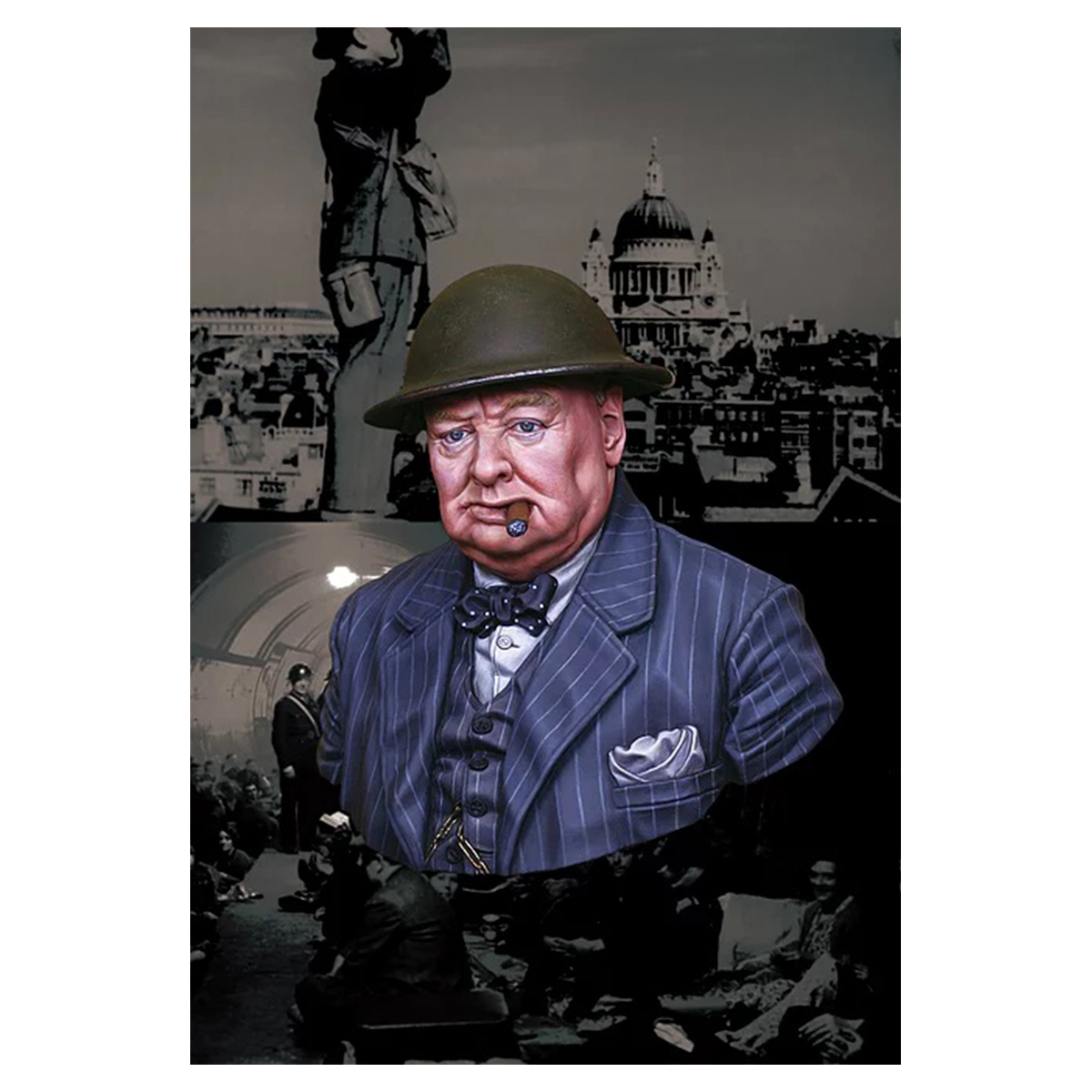 Life Miniatures – «Never Surrender» British Prime Minister Winston Churchill – 1/10 bust