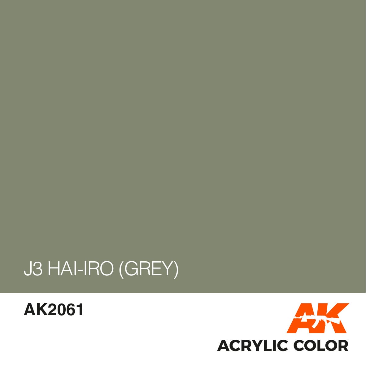 AK Interactive #AKI-RC302 Real Colors Acrylic Lacquer GREY IJN J3 HAI-IRO 