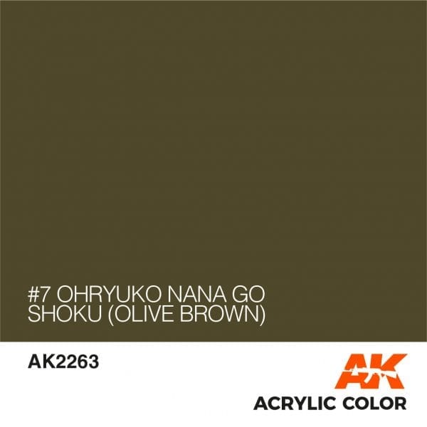 AK2263 #7 OHRYUKO NANA GO SHOKU (OLIVE BROWN)