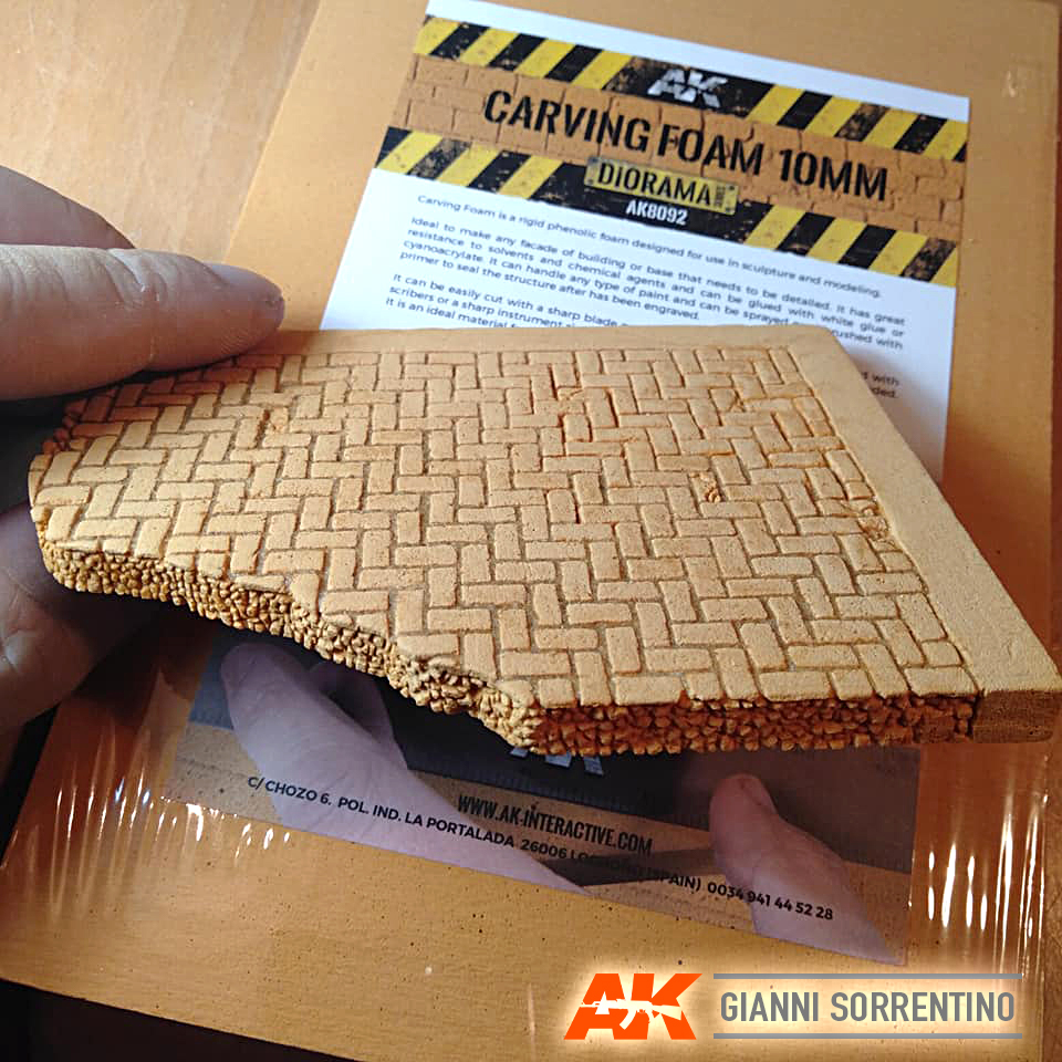 Buy Carving Foam 10mm A5 size online for3,50€ | AK-Interactive