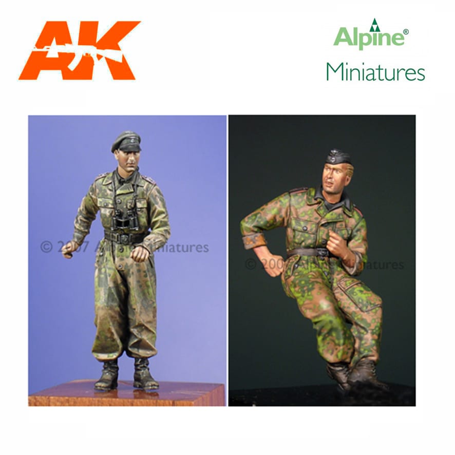 Alpine Miniatures – Waffen SS Panzer Crew Set (2 figs) 1/35