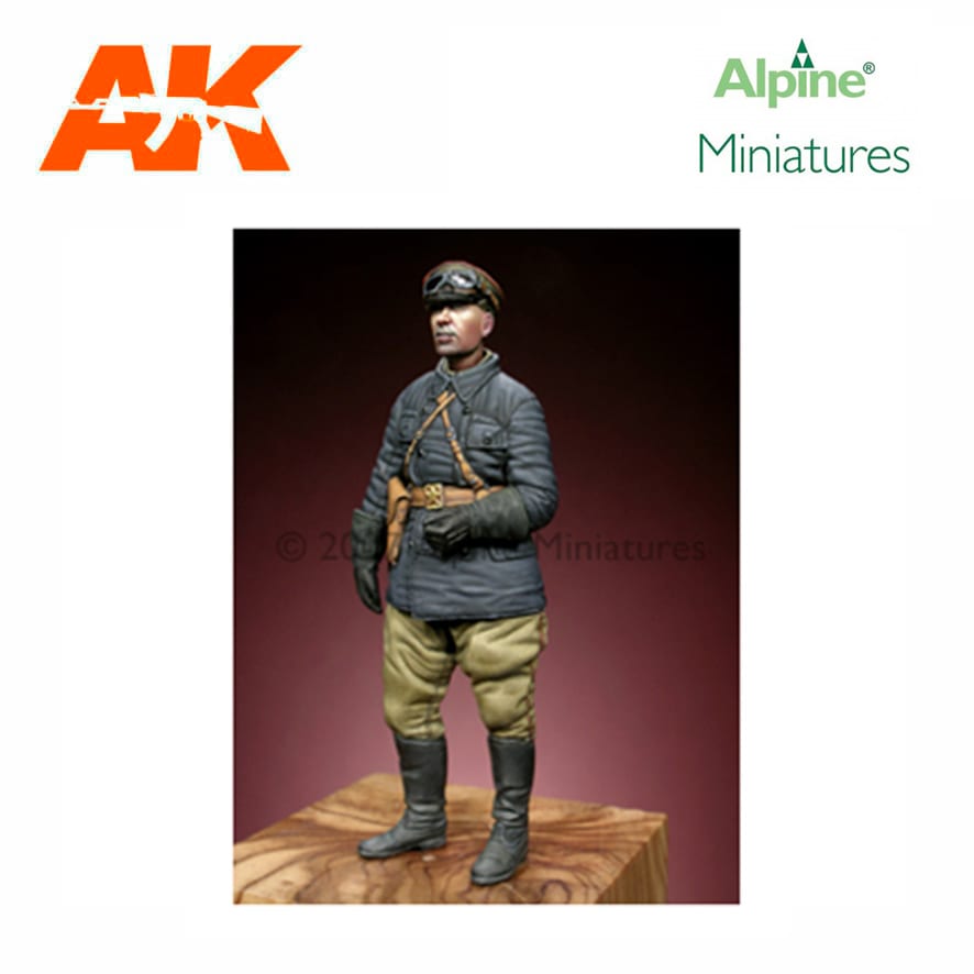 Alpine Miniatures – WW2 Russian Tank Commander 1/35
