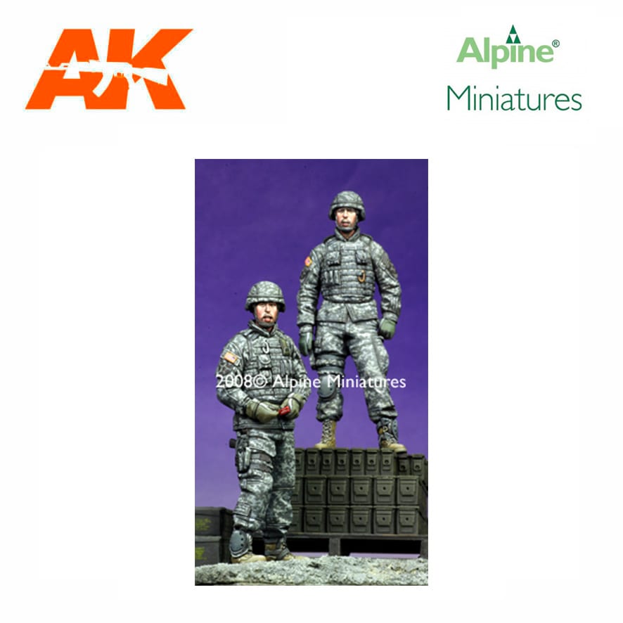 Alpine Miniatures – Modern US AFV Crew Set (2 figs) 1/35