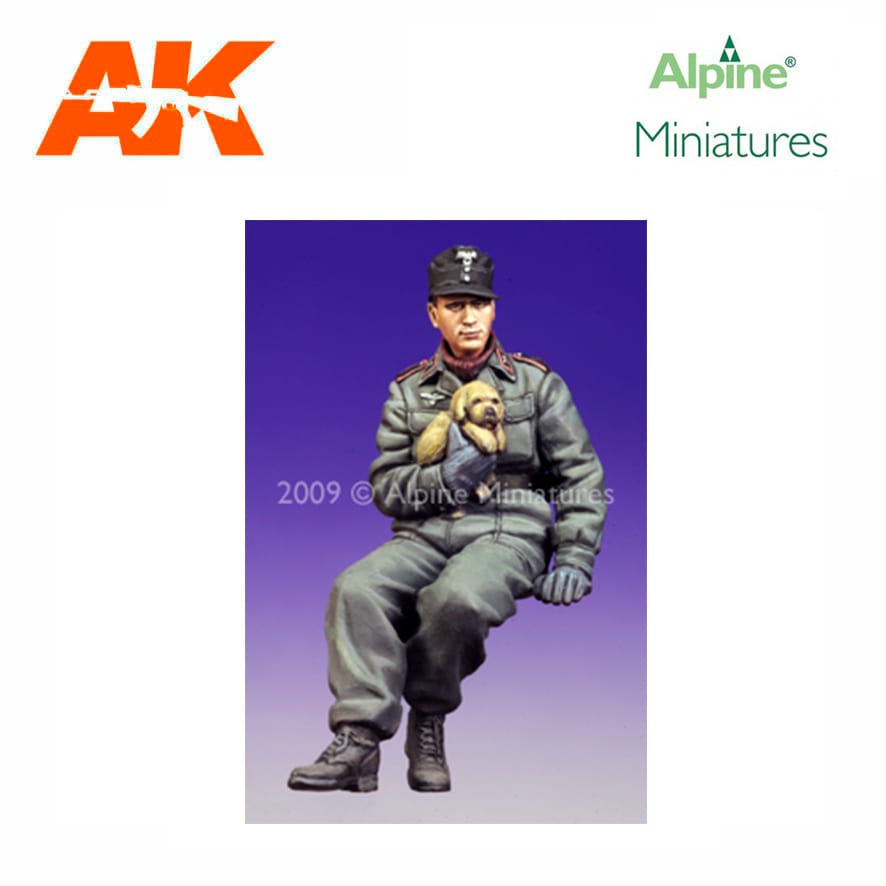 Alpine Miniatures – German Panzer Crew with Puppy 1/35