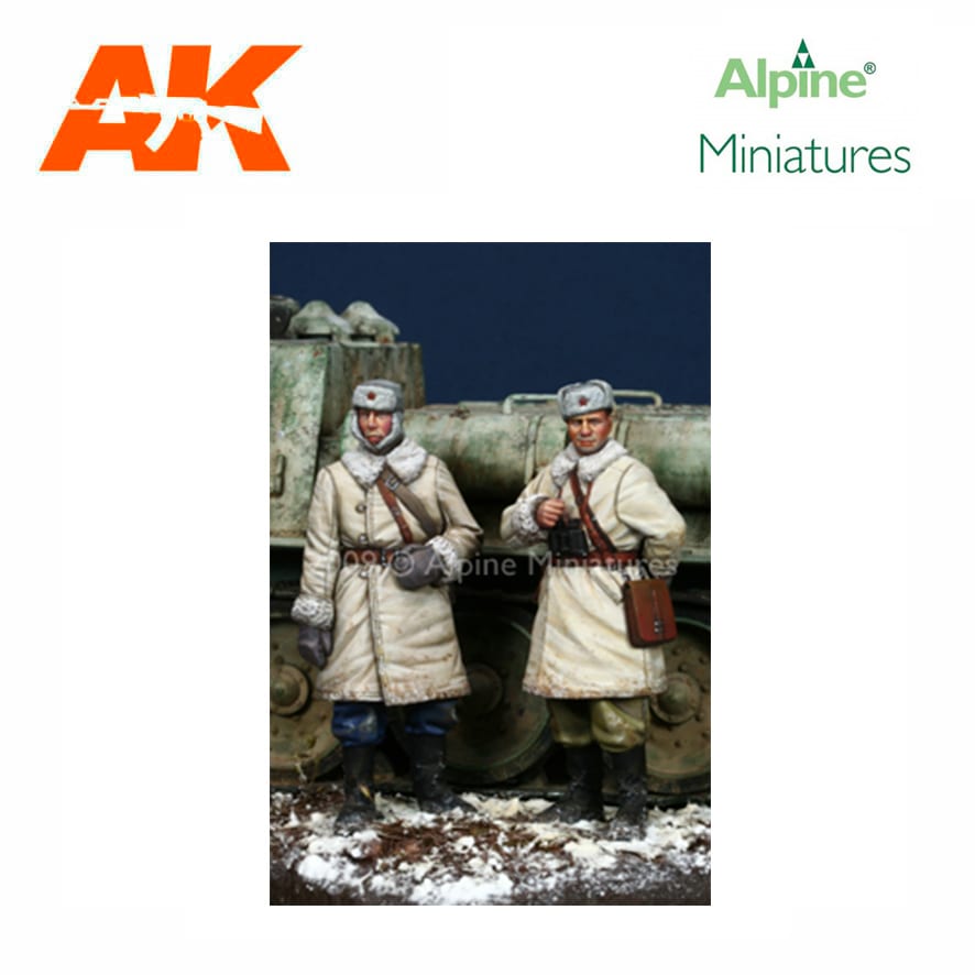 Alpine Miniatures – WW2 Russian AFV Crew Set (2 figs) 1/35