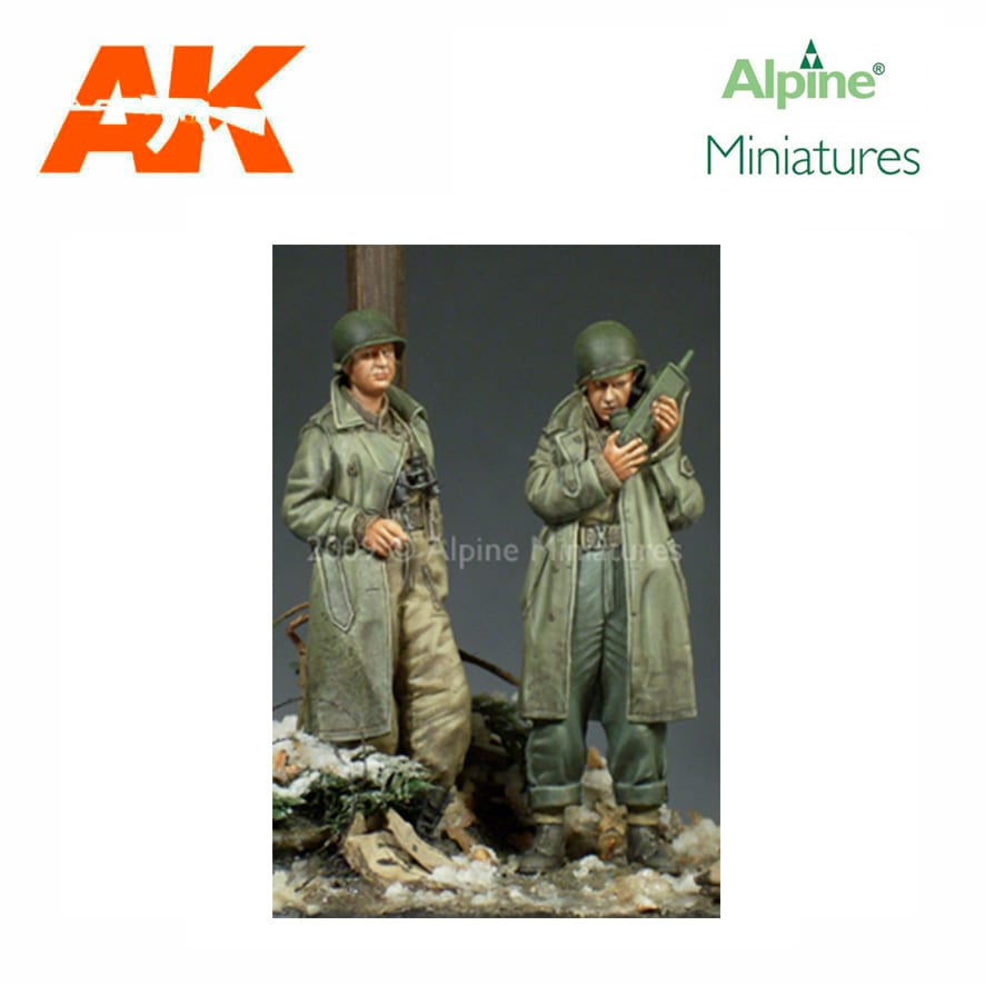 Alpine Miniatures – WW2 US Army Officer Set (2 figs) 1/35