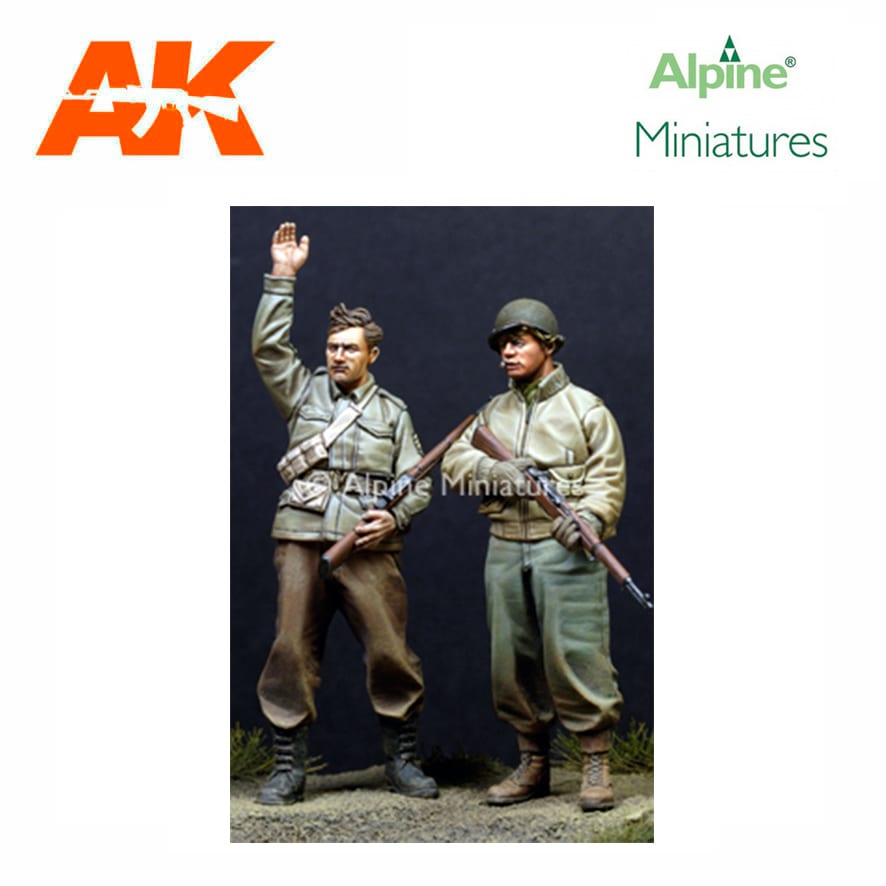 Alpine Miniatures – WW2 US infantry Set (2 figs) 1/35