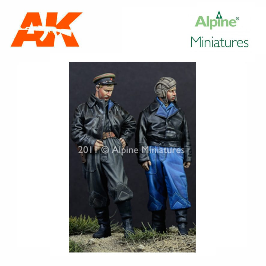 Alpine Miniature – Russian AFV Crew 44-45 Set (2 figs) 1/35