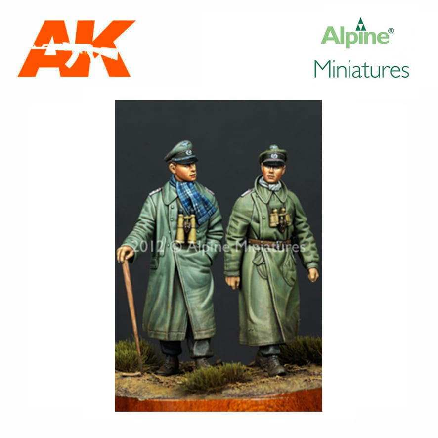 Alpine Miniatures – Panzer Officer 1 Pz. Div. Set (2 figs) 1/35