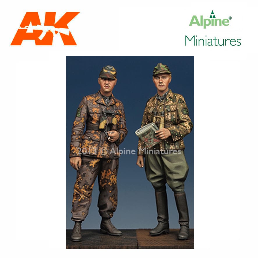 Alpine Miniatures – Kurt Meyer & Officer Set (2 figs) 1/35