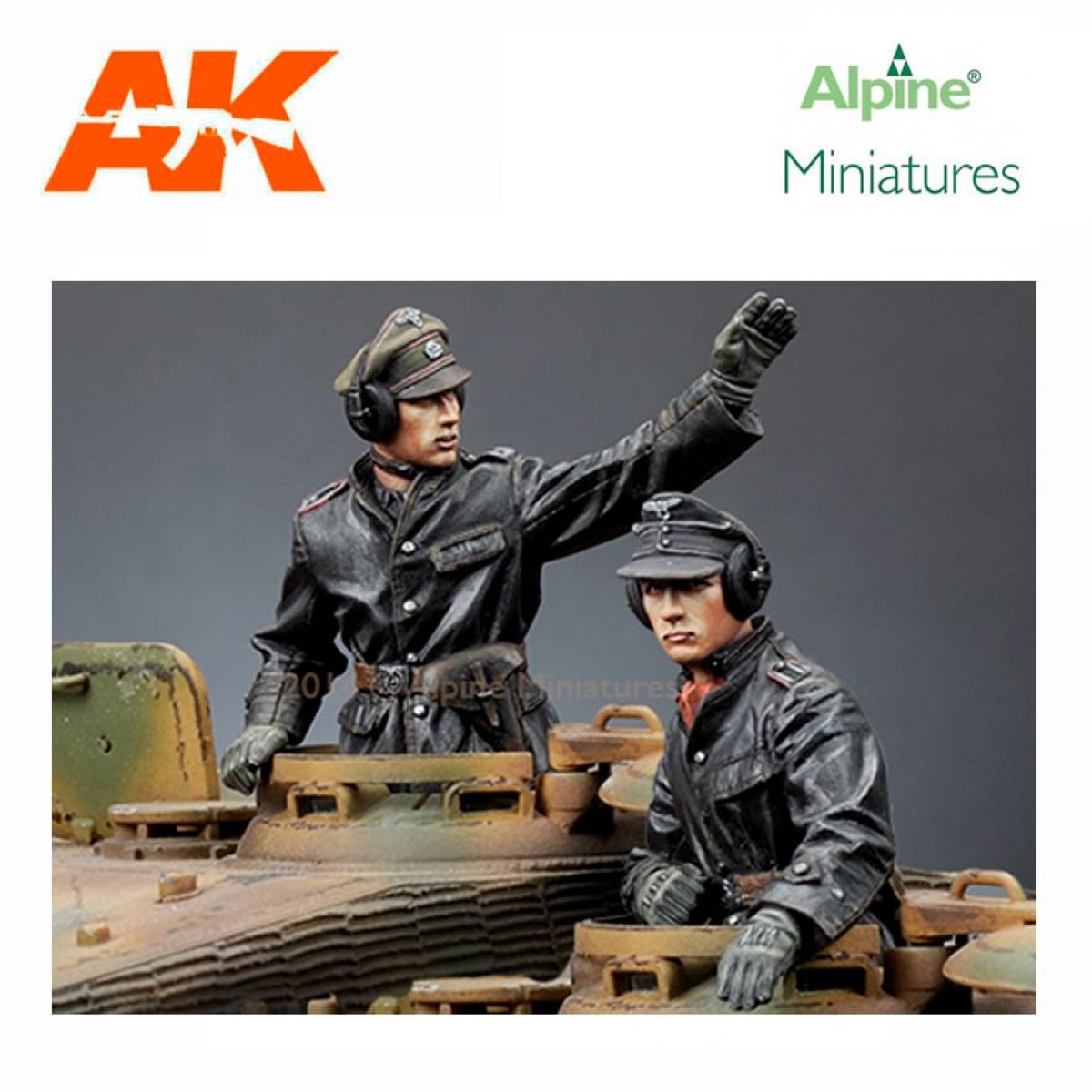 Alpine Miniatures 35176 Scala 1:35 Panzer Comandante # 2 