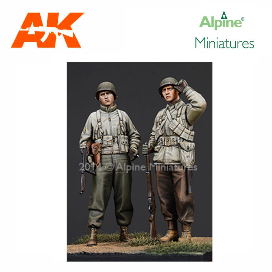 Alpine Miniatures – WW2 US Infantry Set (2 figs) 1/35