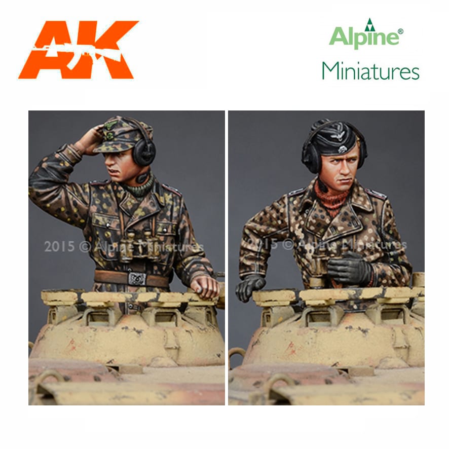Summer Set 2 figures Alpine Miniatures 1/35 US Tank Commander