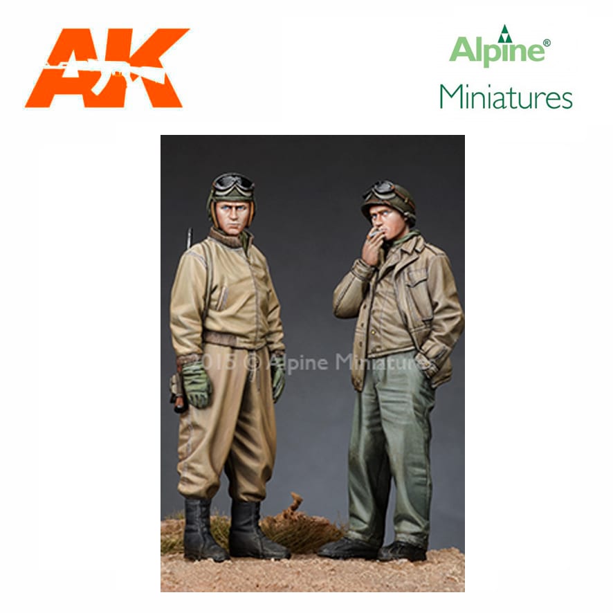 Alpine Miniatures – US Tank Crew Set (2 figs) 1/35