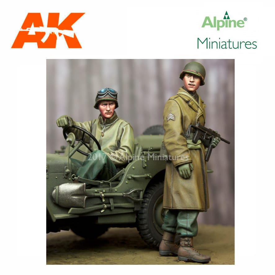 Alpine Miniatures – WW2 US NCO & Driver Set (2 figs) 1/35