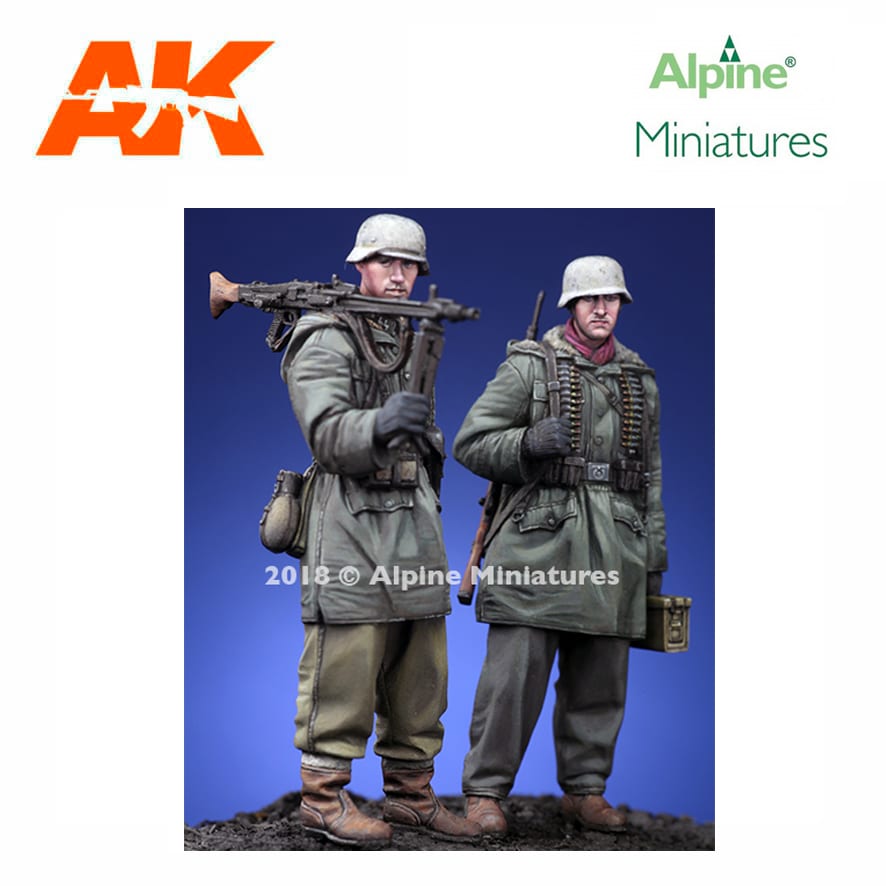 Alpine Miniatures – WSS MG Team at Kharkov Set (2 figs) 1/35