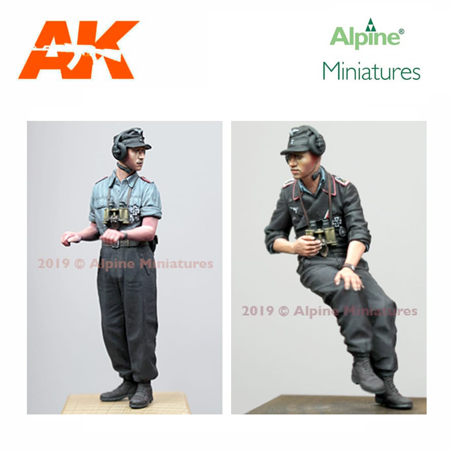 Alpine Miniatures – German Panzer Commander Summer Set (2 figs) 1/35