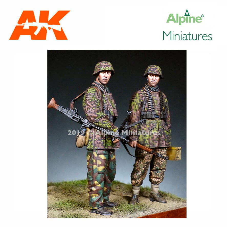 Alpine Miniatures – MG Team 12 SS “HJ” (2 figs) 1/35