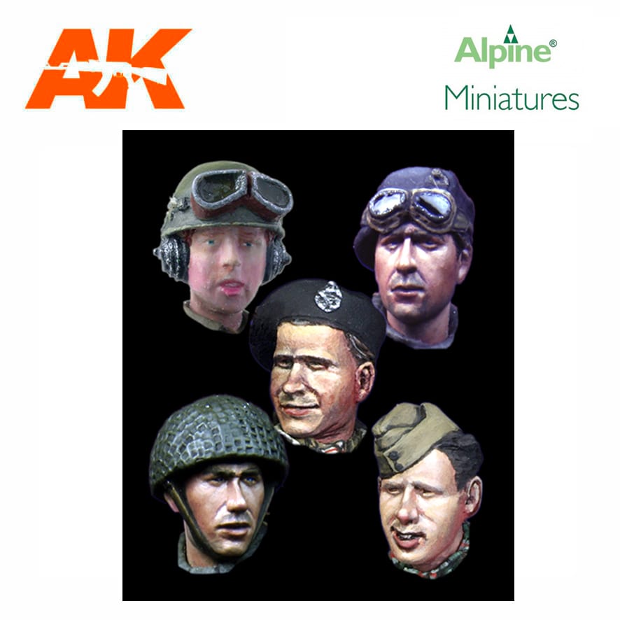 Alpine Miniatures – WW2 British Head Set #2 (1/35)